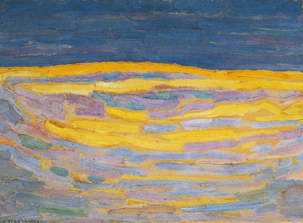 Morgendämmerung. a Piet Mondrian