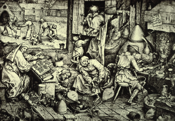 The Alchemist a Pieter Brueghel il Vecchio