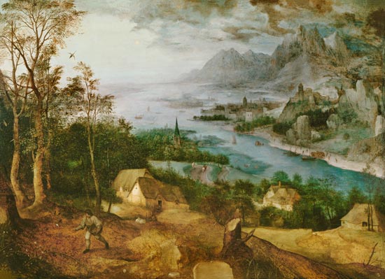 Riverside with a Sämann a Pieter Brueghel il Vecchio