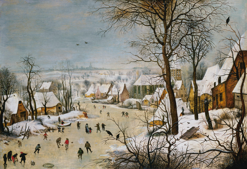 Paesaggio invernale a Pieter Brueghel il Giovane