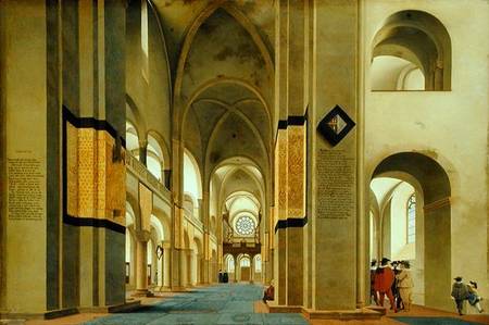 Interior of the Marienkirche in Utrecht a Pieter Jansz. Saenredam