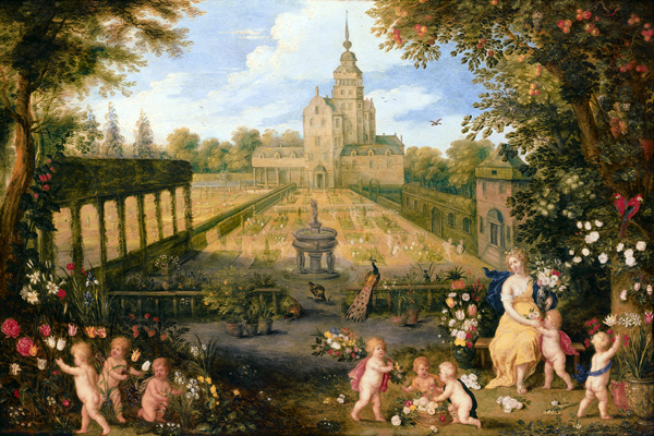 Flora in the garden flowers and trees of Jan Brueghel of this year a Pieter van Avont