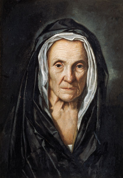 Ritratto di una vecchia donna a Pietro Bellotti