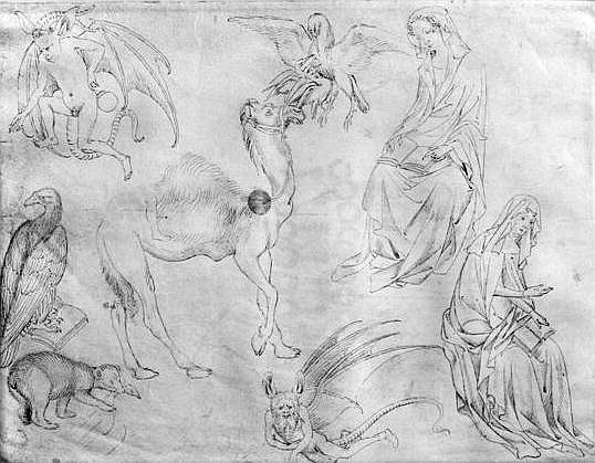 Sheet of studies, from the The Vallardi Album a Pisanello