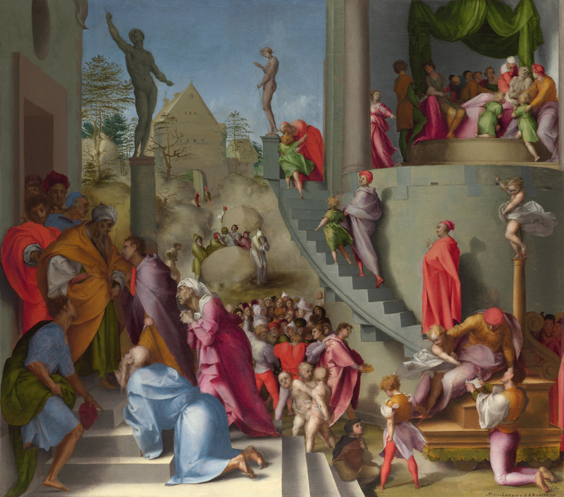 Joseph with Jacob in Egypt (from Scenes from the Story of Joseph) a Pontormo,Jacopo Carucci da