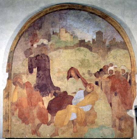 Christ in the Garden, lunette from the fresco cycle of the Passion a Pontormo,Jacopo Carucci da