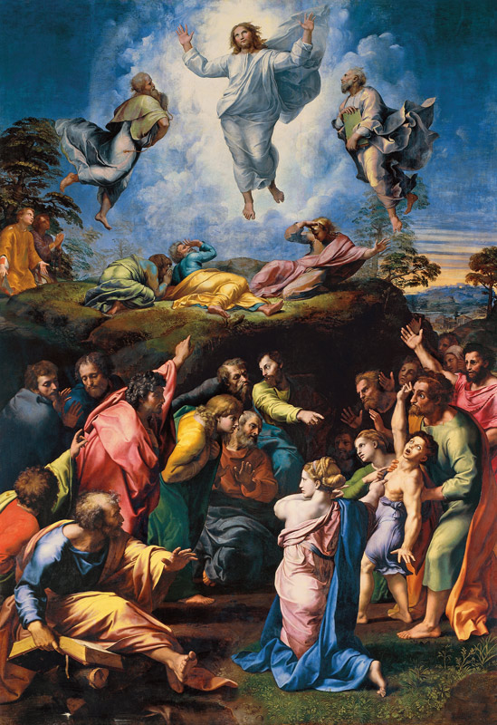 La trasfigurazione di Cristo a Raffaello Sanzio