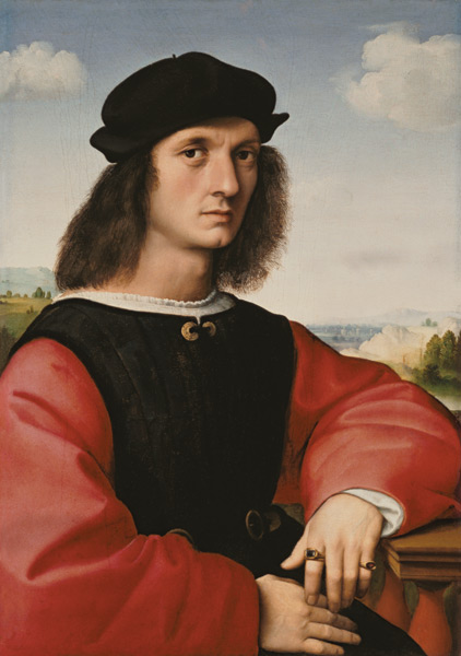 Portrait of the Agnolo Doni a Raffaello Sanzio