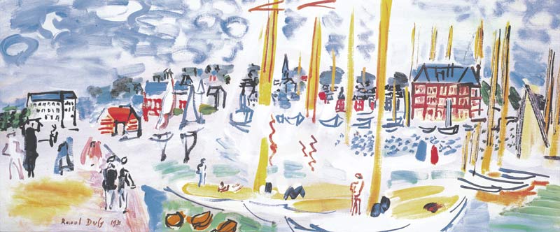 Titolo dell\'immagine : Raoul Dufy - Dimanche a Deauville - (RDU-730)