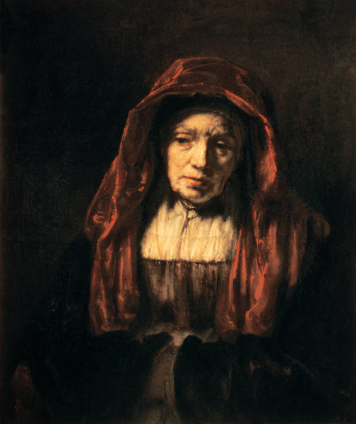 Portrait of an old woman (the mother of the artist) a Rembrandt van Rijn