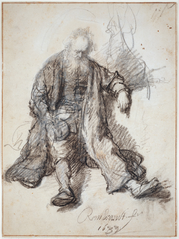 Der trunkene Lot a Rembrandt van Rijn
