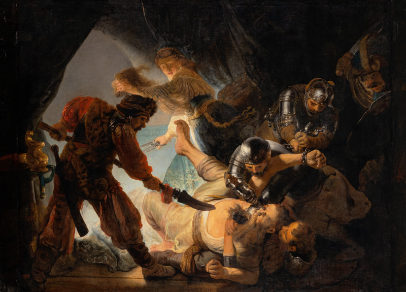 The Blinding of Samson a Rembrandt van Rijn