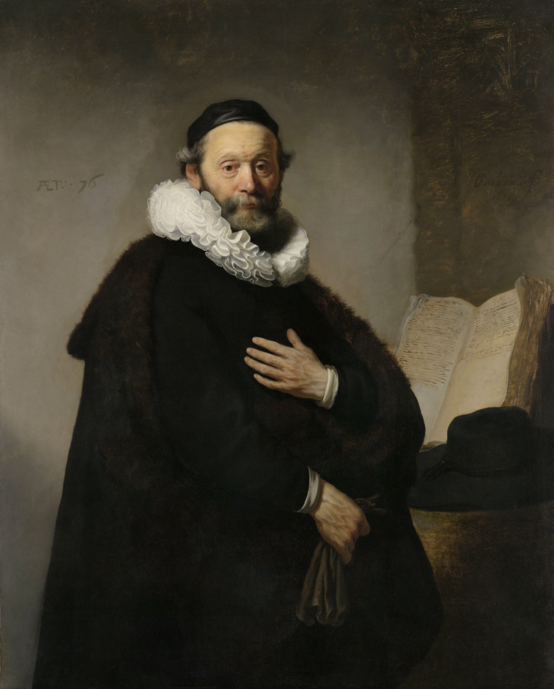 Portrait of Remonstrant Minister Johannes Wtenbogaert a Rembrandt van Rijn