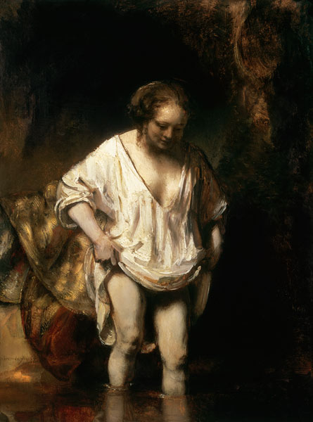 The woman in the bath a Rembrandt van Rijn