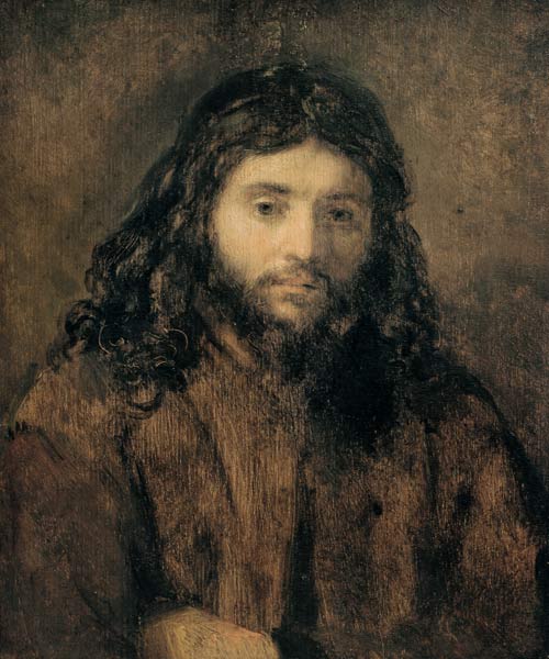 Rembrandt / Head of Christ a Rembrandt van Rijn