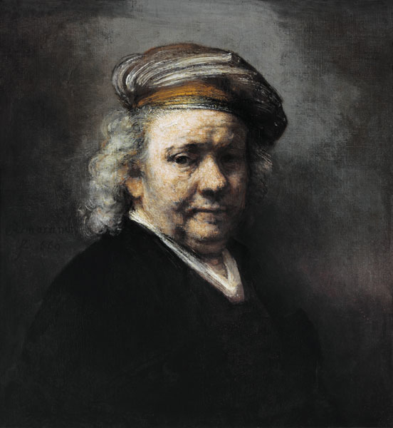 Self-portrait V a Rembrandt van Rijn