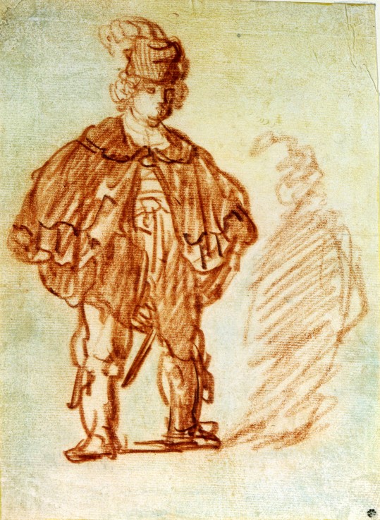 Standing Actor a Rembrandt van Rijn