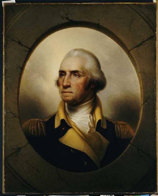 George Washington. a Rembrandt Peale