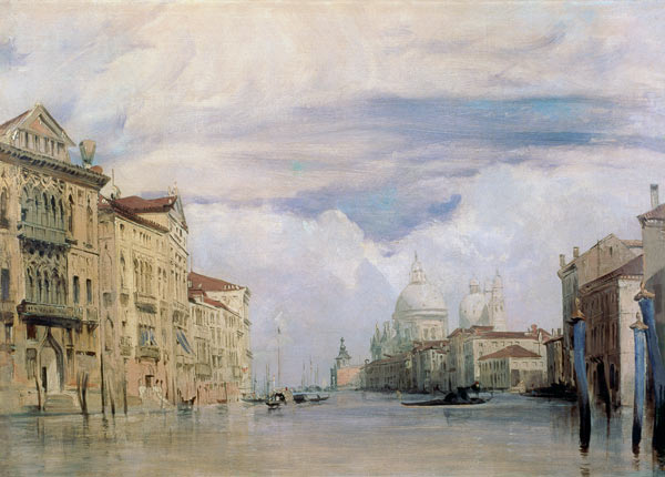The Grand Canal, Venice a Richard Parkes Bonington