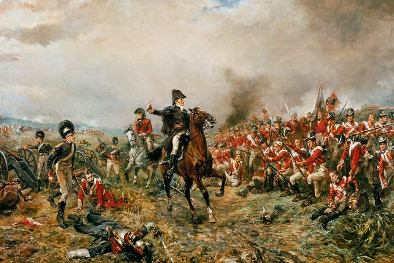 The Duke of Wellington at Waterloo a Robert Alexander Hillingford