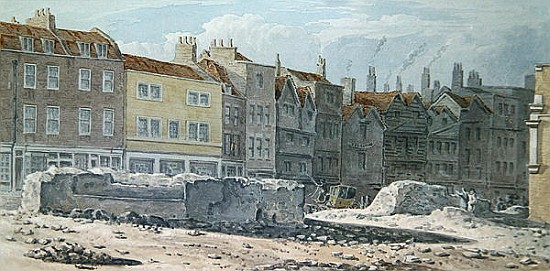 View of the Remains of Old London Wall a Robert Blemell Schnebbelie