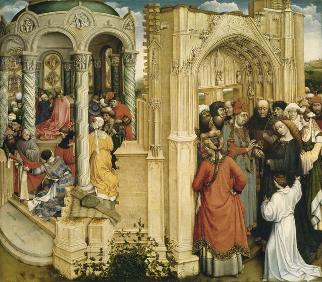The Marriage of Mary and Joseph a Robert Campin