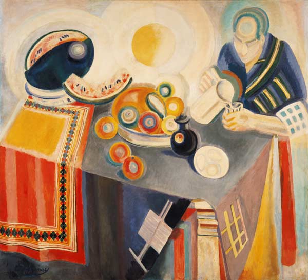 Verseuse, woman at this pour of fruit juices a Robert Delaunay