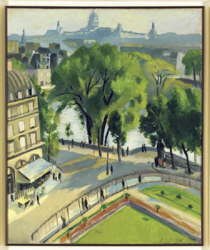 Ansicht des Quai du Louvre a Robert Delaunay