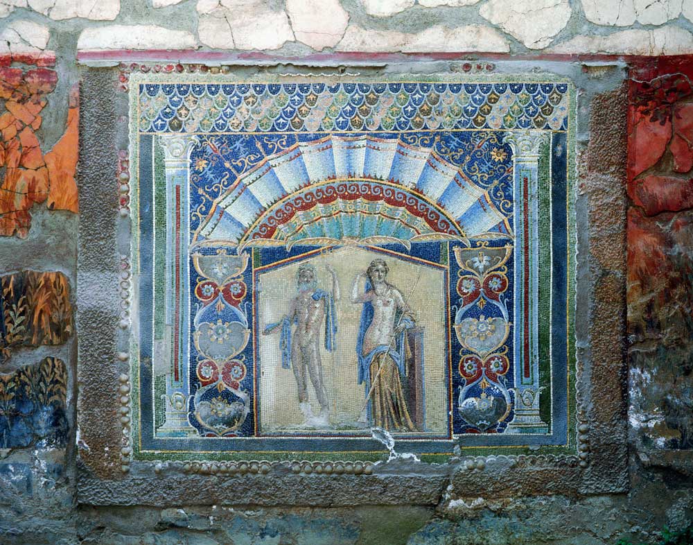 Mosaic from the House of Neptune and Amphitrite (mosaic) (for room see 113527) a Arte Romana
