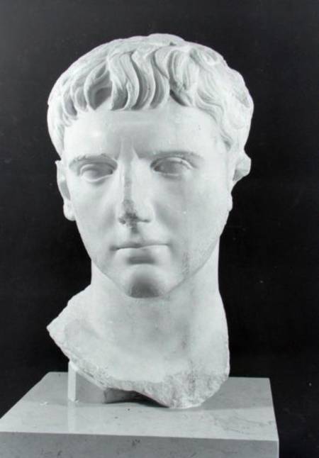 Head of Caesar Augustus (63 BC-14 AD) a Arte Romana