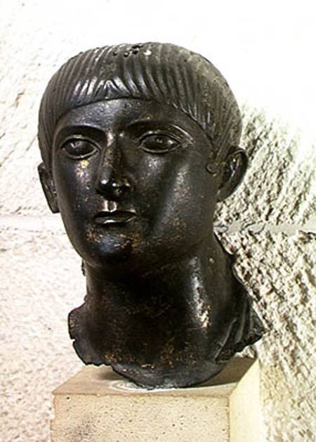 Head of a young man, known as 'The Young Aquitaine Chief' a Arte Romana