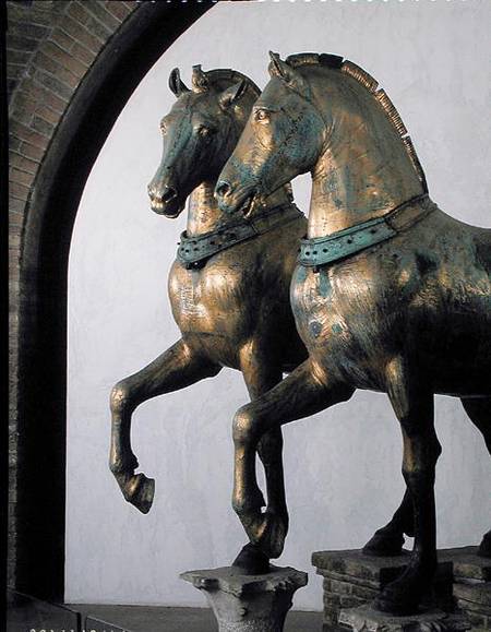 Two of the four horses of San Marco a Arte Romana