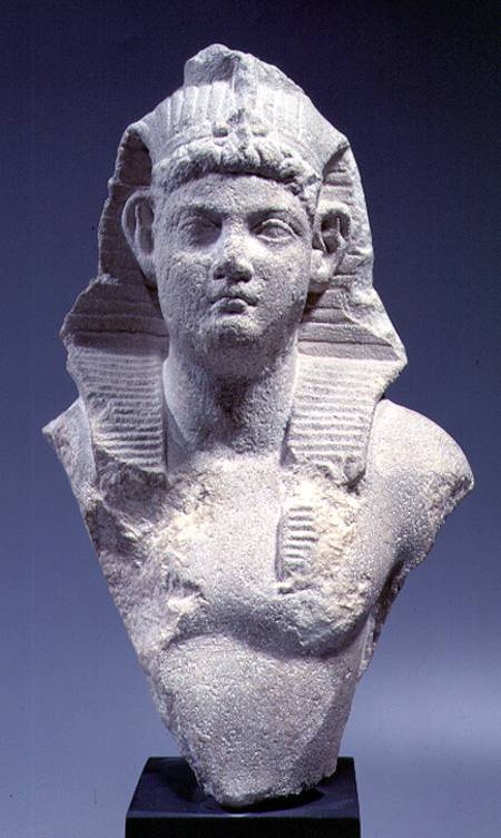 Bust of a Roman Emperor as a pharaoh a Roman Period Egyptian