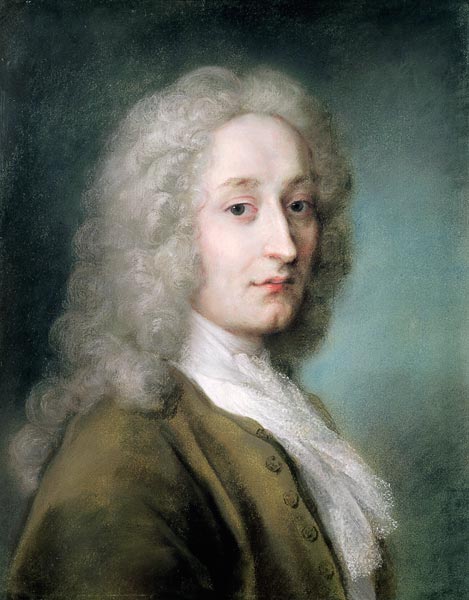 Portrait of Antoine Watteau (1684-1721) a Rosalba Giovanna Carriera