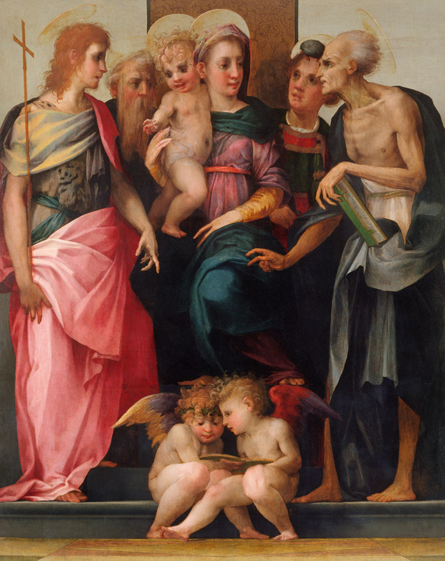 Maria and Child - Rosso Fiorentino come stampa d\'arte o dipinto.