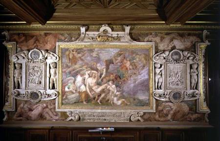 The Death of Adonis, detail of the decorative scheme in the Gallery of Francis I a Rosso Fiorentino