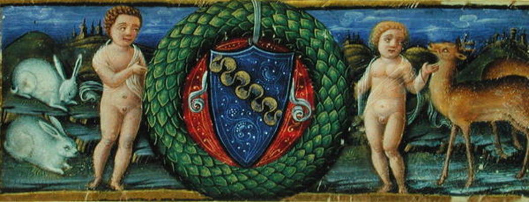 The Coat of Arms of the Marcello Family (vellum) a Russi Francesco di Giovanni de