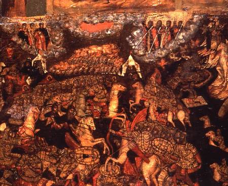 Battle between the Russian and Tatar troops in 1380 a Scuola Russa