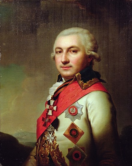 Portrait of Admiral Jose (Osip) de Ribas, after 1796 a Scuola Russa
