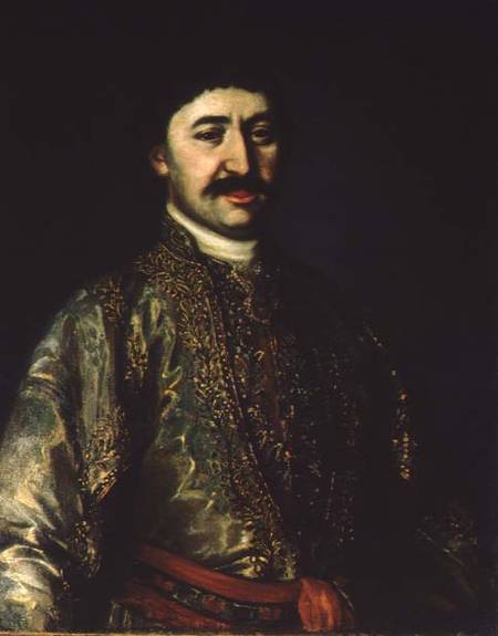 Portrait of Prince Garsevan Chavchavadze a Scuola Russa