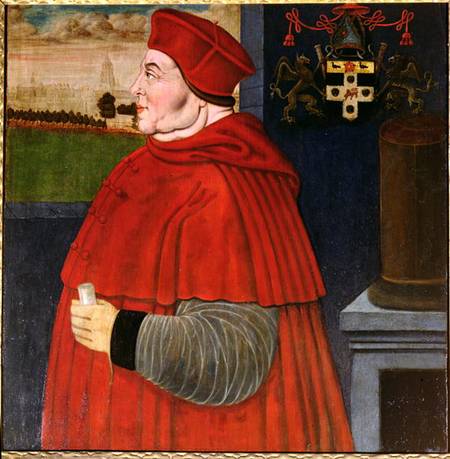 Portrait of Thomas Wolsey (c.1475-1530) a Sampson Strong