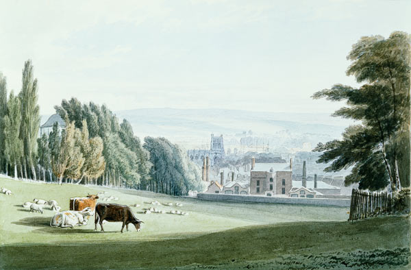 Bristol from below the Royal Fort, Tyndall's Park a Samuel R.W.S. Jackson
