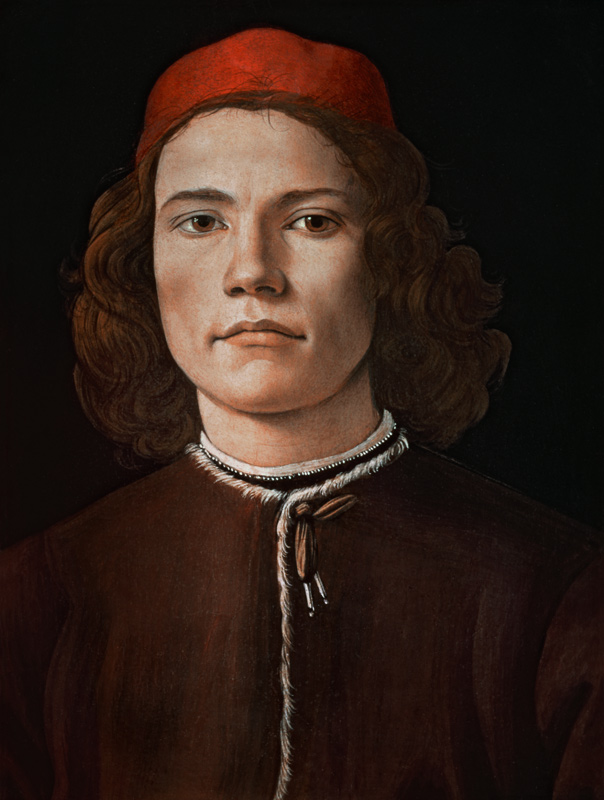 Portrait of a Young Man a Sandro Botticelli