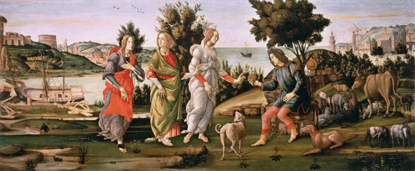 S.Botticelli / Judgement of Paris / Ptg. a Sandro Botticelli