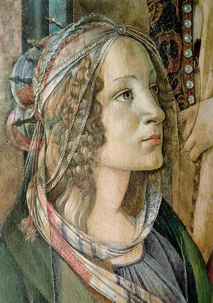 Detail of St. Catherine from the Altarpiece of San Barnaba a Sandro Botticelli