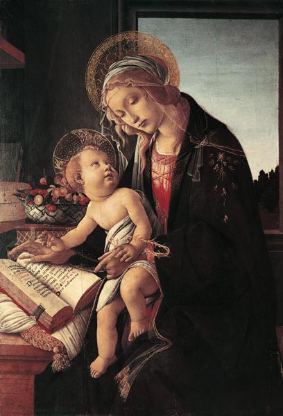 Botticelli, Madonna del Libro    t a Sandro Botticelli