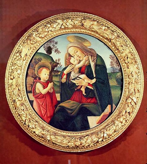 Virgin and Child with John the Baptist a Sandro Botticelli