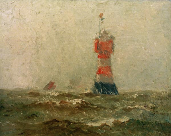 Leuchtturm 'Roter Sand' in der Wesermündung a Sandrock Leonhard