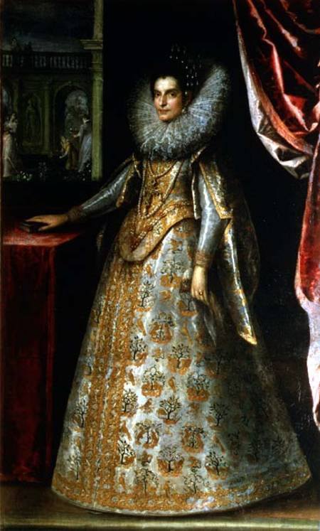 Portrait of Laura d'Este (pair of 78786) a Santo Peranda