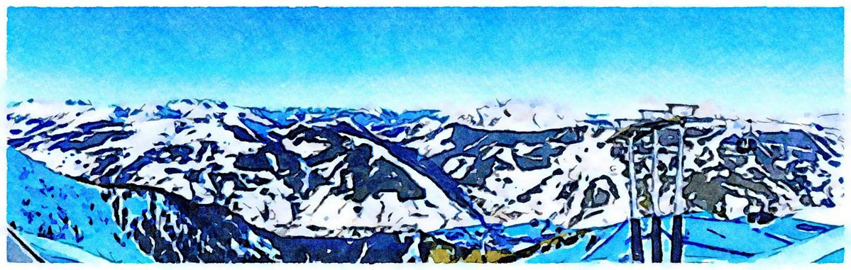 Schneebedeckte Berge a Saskia Ben Jemaa